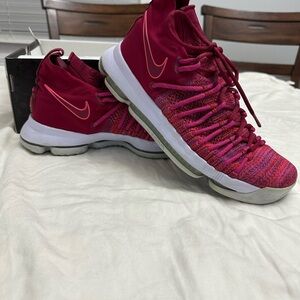 Kevin Durant Nike KD9 “Red/Crimson Flyknit” Basketball Shoes